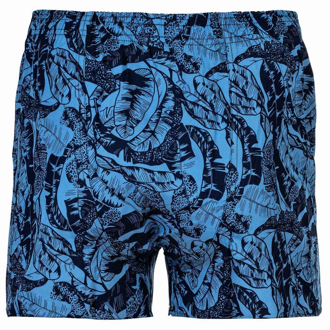 Happy Shorts Wijde Boxershort Heren Bladeren Print - Maat M