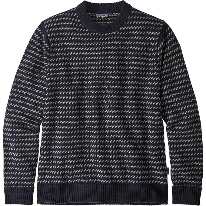 Patagonia Recycled Wool-Blend Gebreide Trui blauw