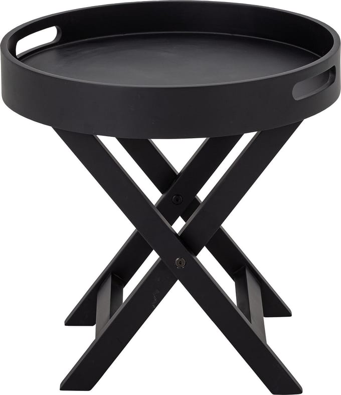 Bloomingville - Freya Dienbladtafel - Zwart - Rubberhout
