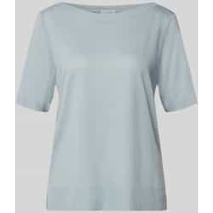 Loose fit T-shirt van mix van katoen en lyocell