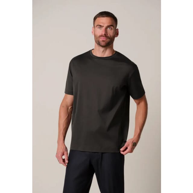 Profuomo Ppxt30002h t-shirt crew neck short sleeve dark brown