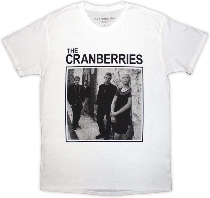 The Cranberries - Square Photo Heren Tshirt - S - Wit