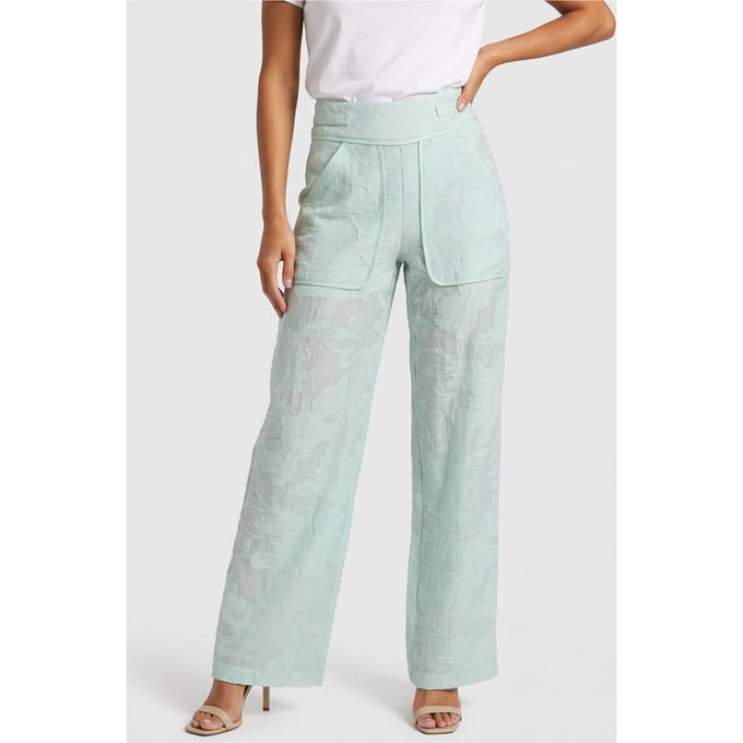 IRO Paris Freyanne Trouser Aqua Größe: 38 | Ausgestellte Hosen Outlet | Damen | Cyan