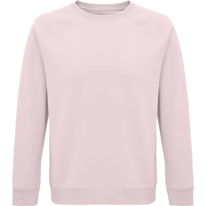 SOLS Unisex Adult Space Organic Raglan Sweatshirt (Lichtroze)