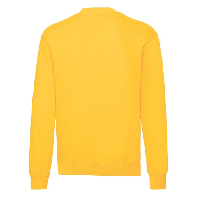Fruit of the Loom Heren Klassiek 80/20 Ingezet Sweatshirt (Zonnebloem Geel)