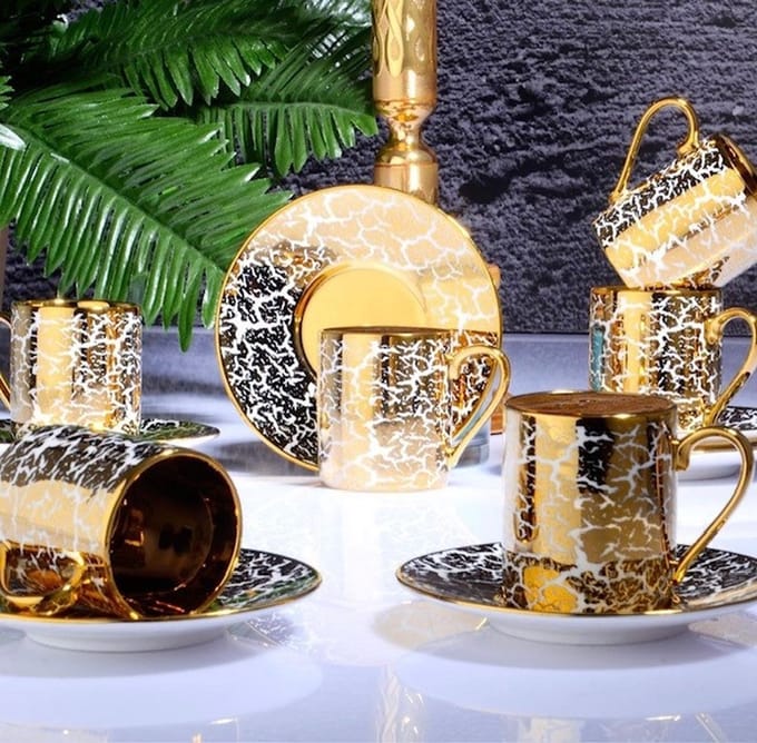 Espresso / Turkse koffie kopjes 6 persoons, 12-delige