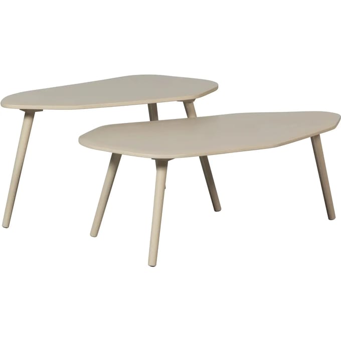 WOOOD Davina Bijzettafels - MDF - Dust - 40x90x50