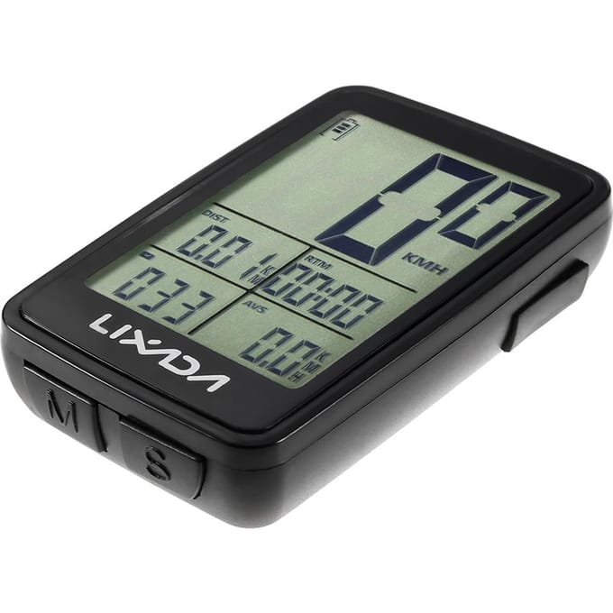 Lixada Ordinateur de Vélo sans Fil Rechargeable USB Compteur de Vitesse Odomètre gray