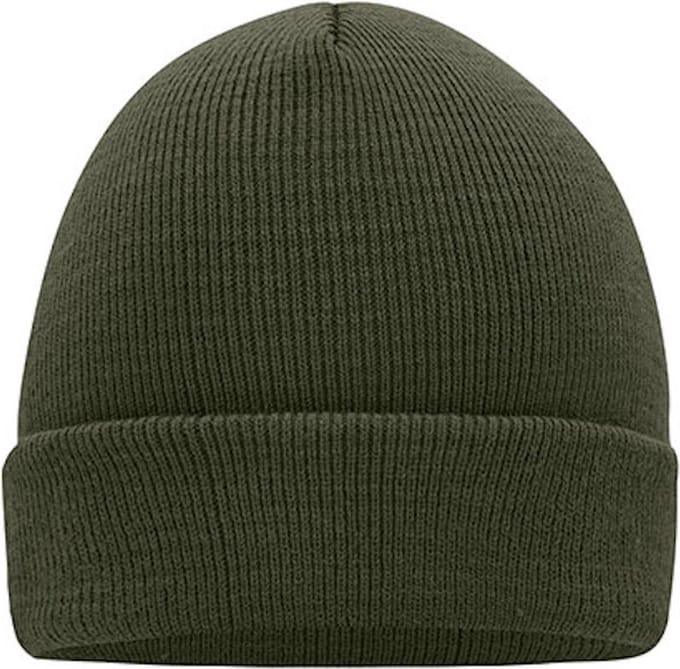 Myrtle Beach 'Knitted Cap' Beanie Olijfgroen