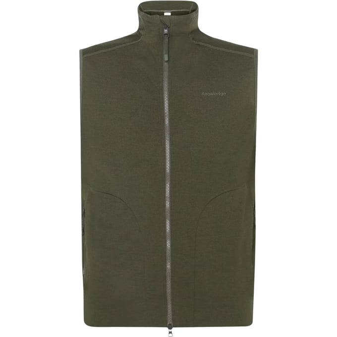 Mouwloze wollen fleece KnowledgeCotton Apparel Dynamic