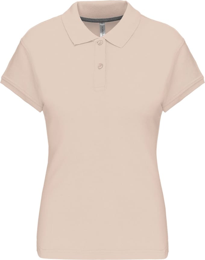 Kariban Damespolo korte mouwen K242 - Light Sand - L