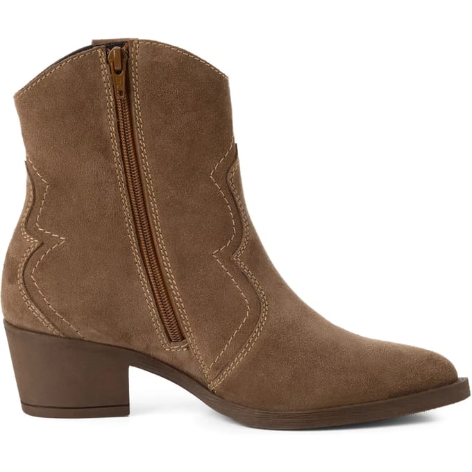 Tamaris Cowboylaarzen bruin Leer - Dames