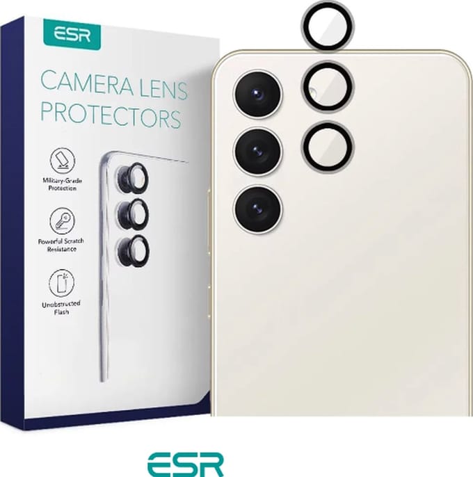 ESR Camera Lens Protector geschikt voor Samsung Galaxy S23 Glazen Camera Lens Protector - Case Friendly