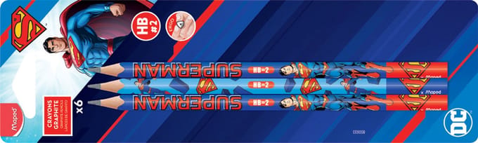 Maped SUPERMAN potloden, HB, set van 6 stuks