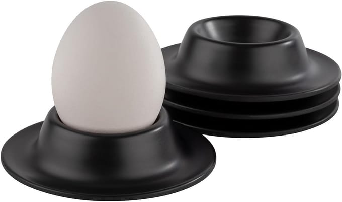 83849 eierdopje, 8,50 x 8,50, hoogte 4,50 cm, melamine, zwart