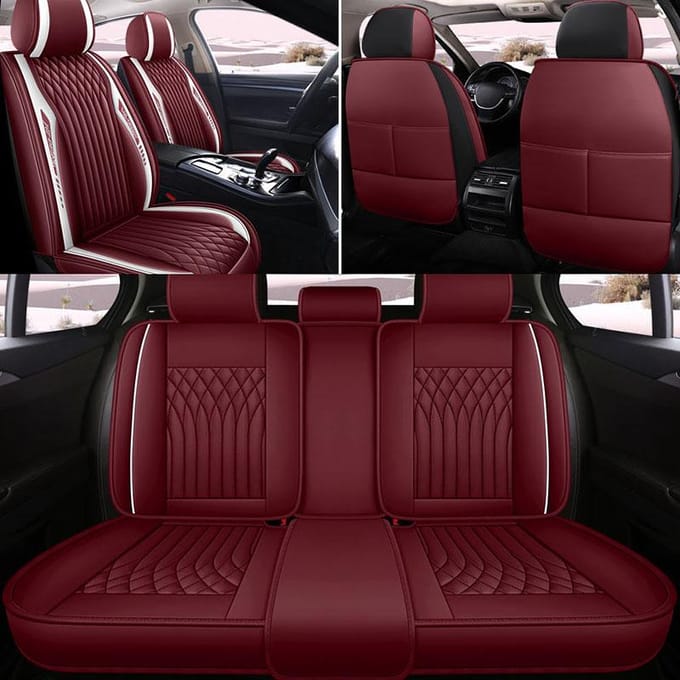 Coussin de siège auto Lavida Sagitar Haval H6 Housse de siège auto Housse de siège quatre saisons Housse de siège Harvard tout compris rouge