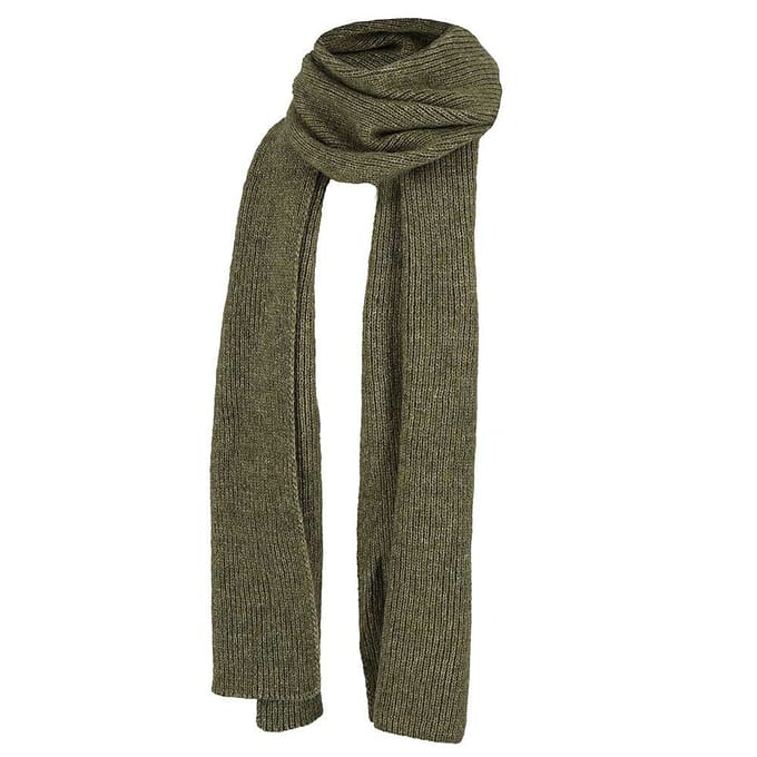 Morethansocks - Sjaal Dames - Ribbed - One Size - Khaki - sjaal dames winter - sjaals - sjaal winter - sjaaltjes dames