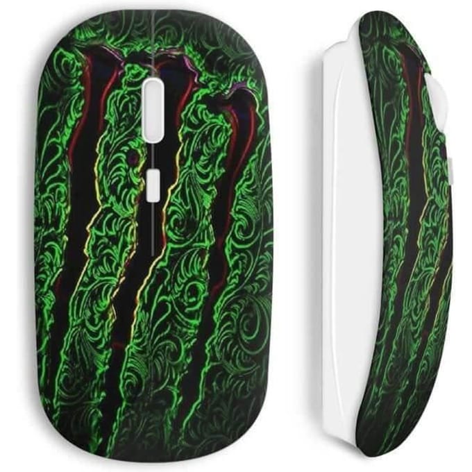Souris Sans Fil Monster Style Energy Green