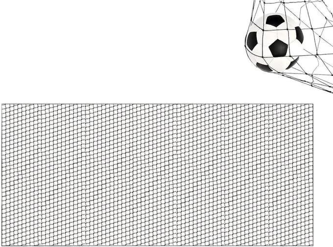 Ball Stop Net - Sport Hek - Bal Training - Slagvast Nylon - 3x6 Meter - Zwart