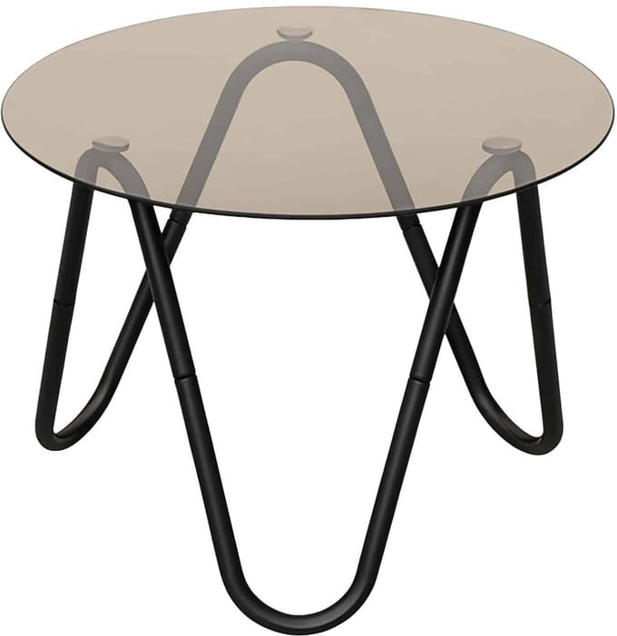 Leitmotiv Bijzettafel Ventana Round - Zwart - Ø50cm - Modern