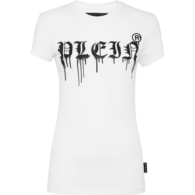 T-Shirt Ronde Hals Gothic Plein