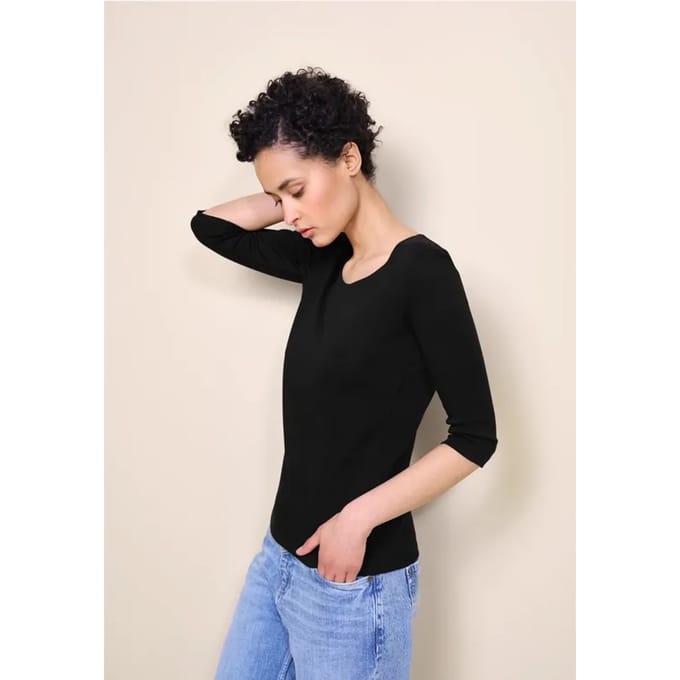 Shirt in effen kleur