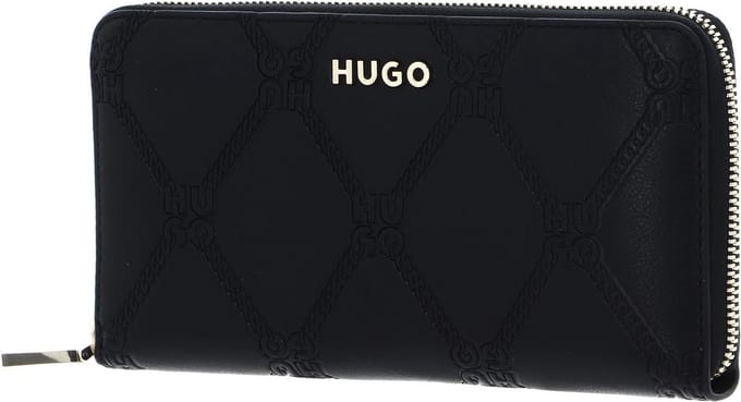 HUGO Portemonnee Chris Ziparound R Black Zwart