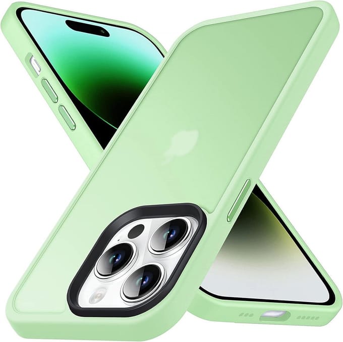 Hoesje Geschikt voor Apple iPhone 14 Pro Max - Matte Back Cover - Groen