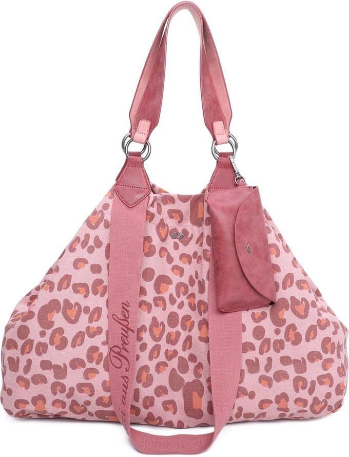 Fritzi aus Preußen Schoudertas Handtas Canvas Izzy Bag Leo Brick Roze