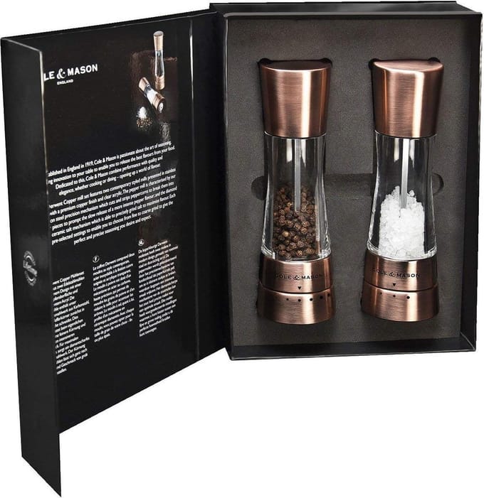 Cole & Mason - Derwent Copper Salt and Pepper Mill Gift Set 19 cm