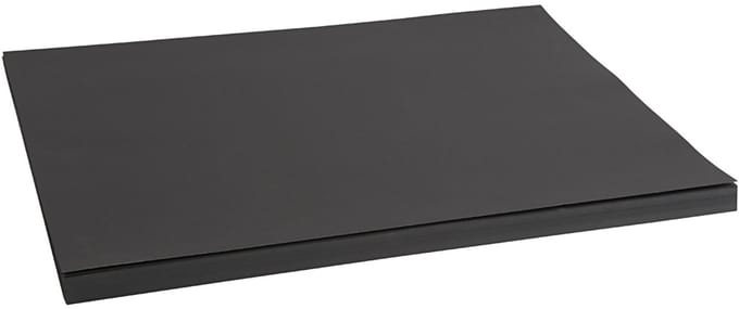 Gekleurd Karton, A2, vel 420x594 mm, 200 gr, zwart, 100 vel | Knutselkarton
