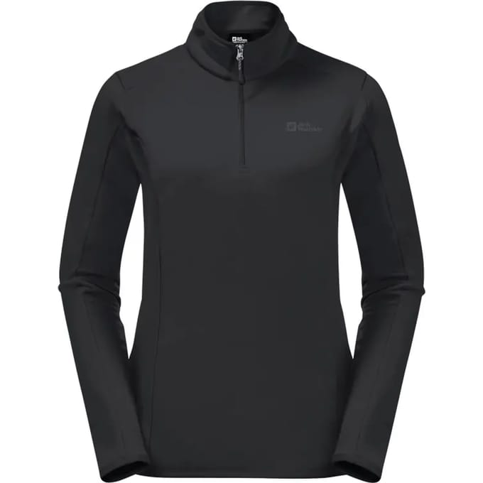 Jack Wolfskin Baiselberg Fleece Met Halve Rits Zwart M Vrouw