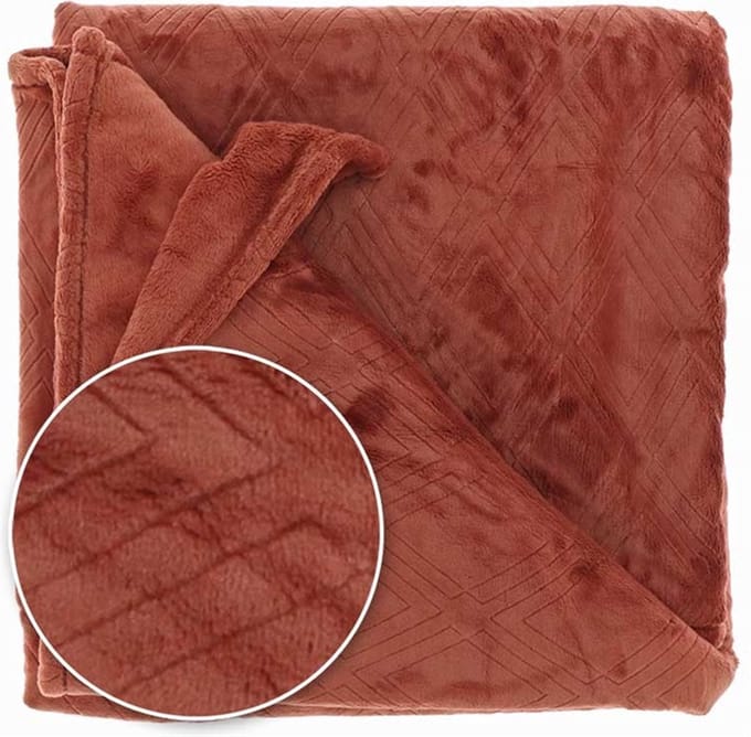 D- Unique Living | Plaid Auke 150x200cm redwood