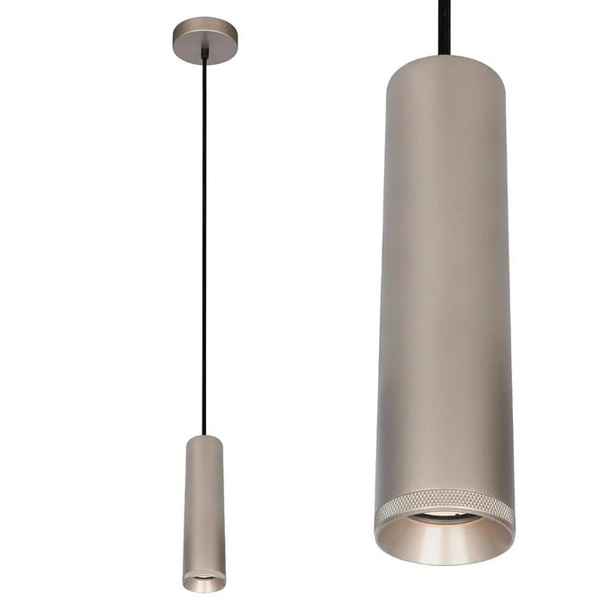 Artdelight - Hanglamp Milano 1 lichts 25 cm champagne