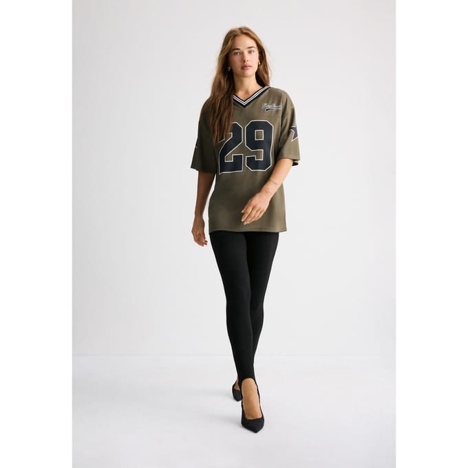 Stradivarius Enkellange legging  Zwart XS