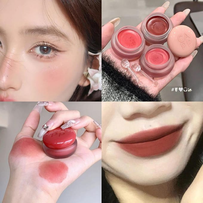 Blikje Lip Mud Mist Lippenstift Hydraterende Velvet Matte Mousse Lipgloss Wangblush Crème Tint Lippen Make-up Cosmetisch black
