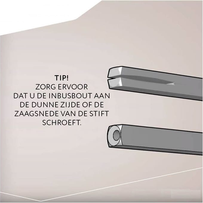 Hoppe wisselstift SKG*** 8mm 52-57 mm
