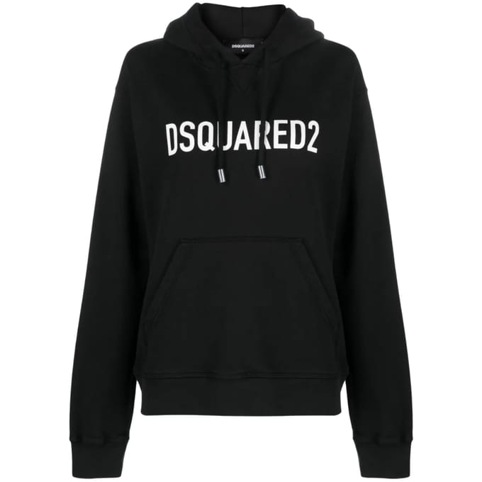 Dsquared2 Cool Fit Brand Logo Zwarte Hoodie