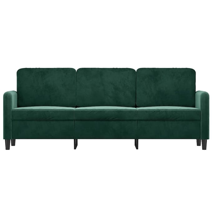 vidaXL - Driezitsbank - 180 - cm - fluweel - donkergroen