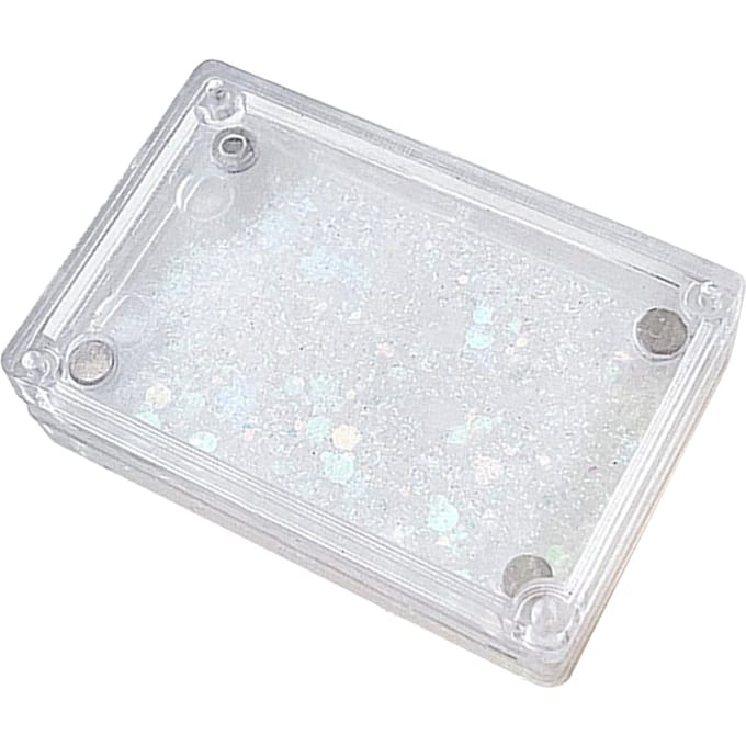 1 Paar Mini Acryl Fotolijst Magnetisch Draagbaar DIY Afbeelding Display Frame voor Thuis Bureau Type 3 transparant