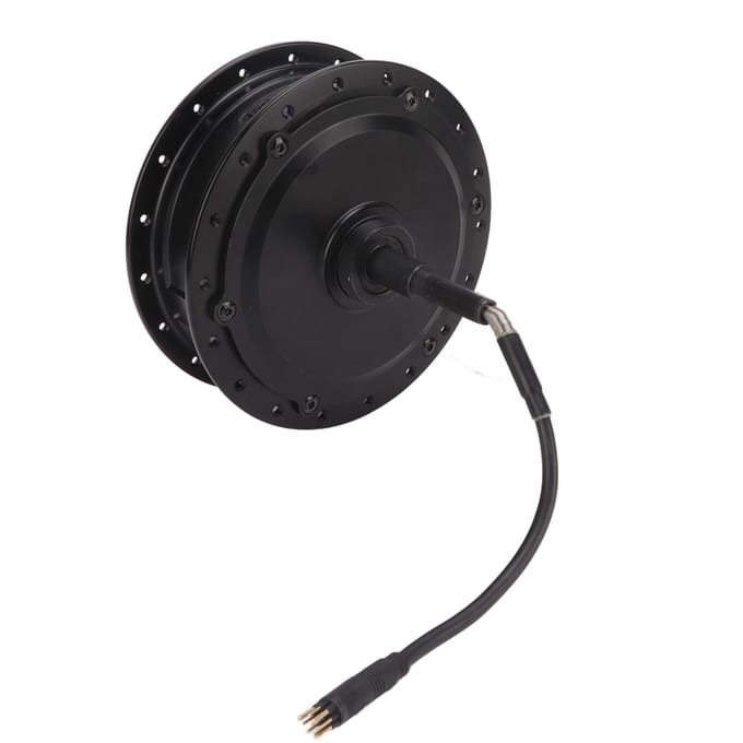 Kit de conversion de moteur de moyeu de vélo électrique à propulsion arrière 48 V 350 W, étanche, bruit de 55 dB, pour bricolage black