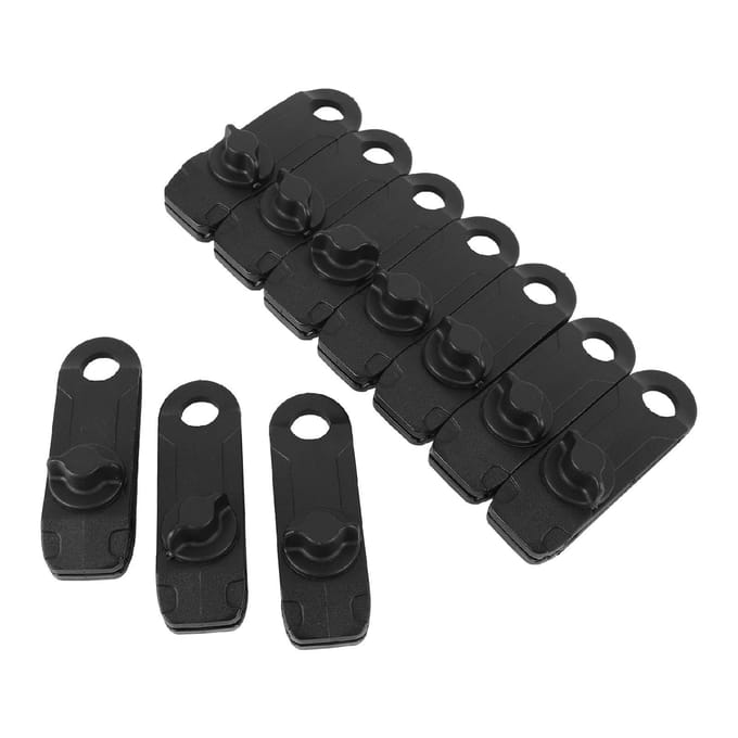 10 stuks Tarp Clips Stevige Plastic Heavy Duty Tent Clips Zwembadafdekking Clips voor Kampeer Luifels Luifels black