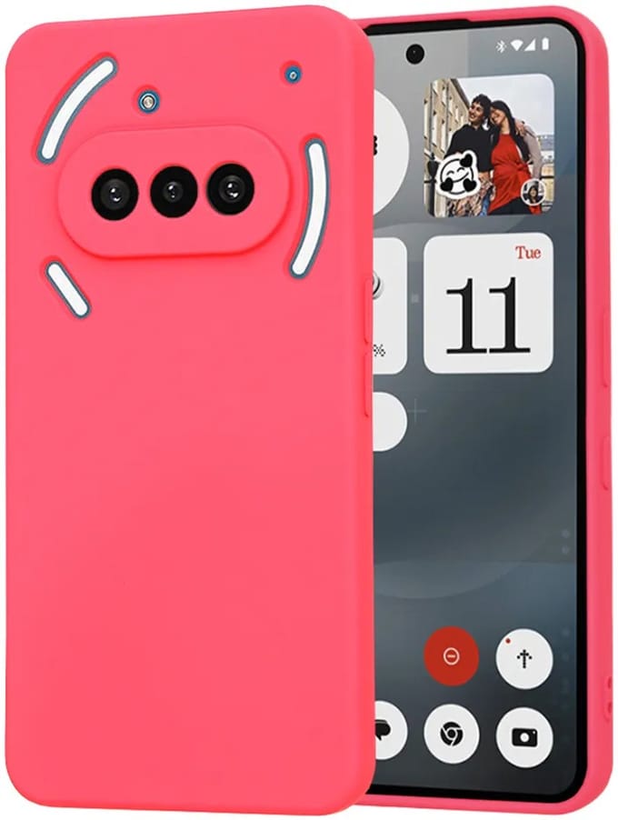 Hoesje geschikt voor Nothing Phone (3a) - Techsuit Soft Flex Silicone Back Cover - Hot Pink