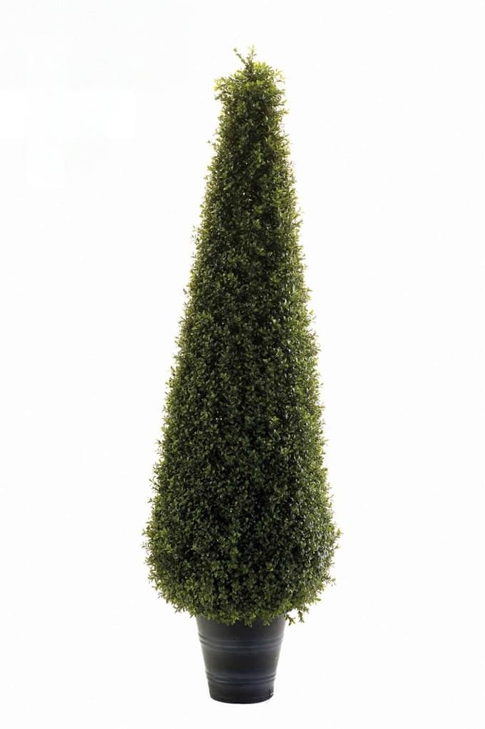Emerald - Kunstplant Buxus piramide UV 40x135cm - Kunstplant voor binnen