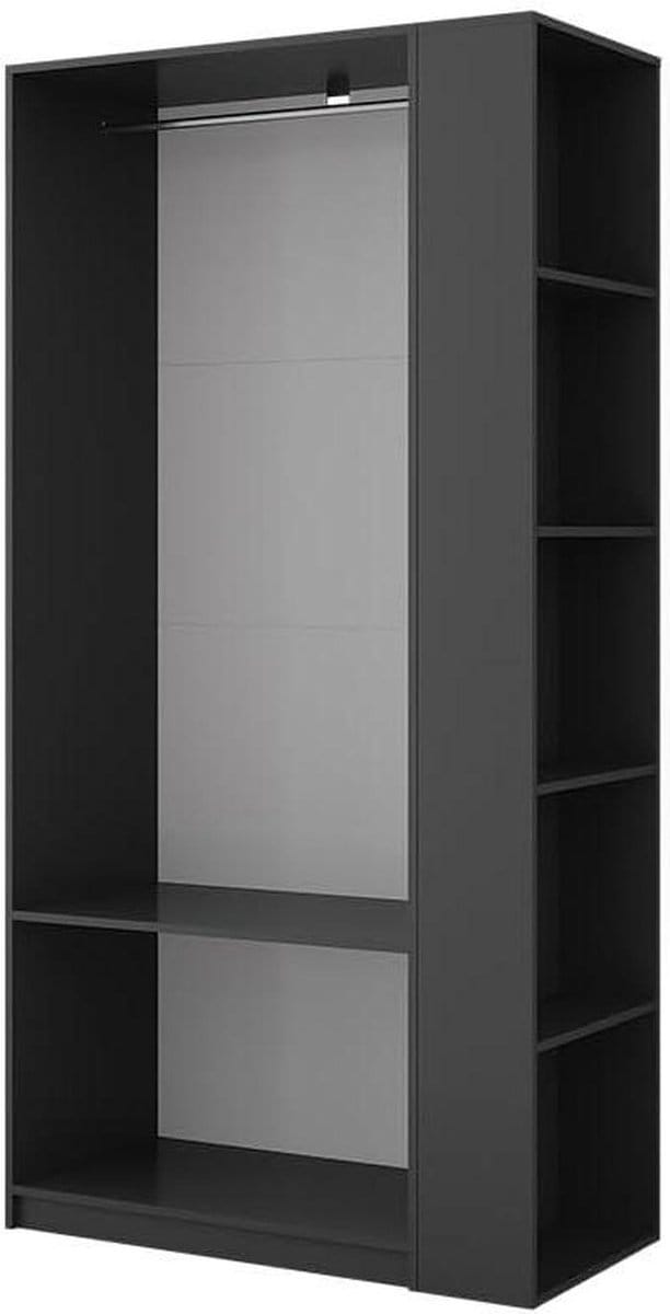 Vicco Kledingopslagkast "Elmo", Antraciet, 80 x 200 cm Set van 2