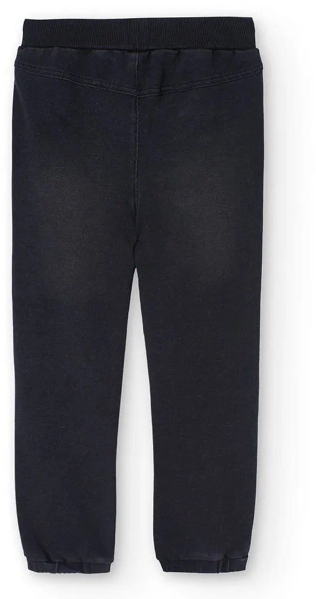 Boboli Fleece Denim Broek Zwart 12 Years Kinderen