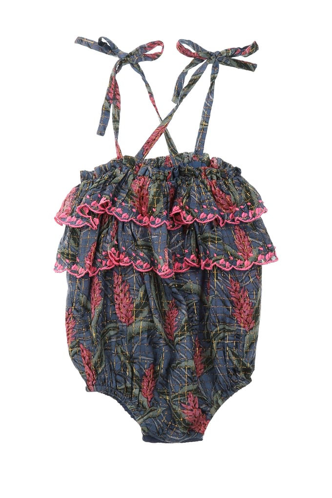 Louise Misha Rompers Matanzas Lagoon Leaves Größe: 9M | Hemden Outlet | kids