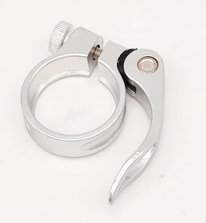Aluminium Fietszadelklem met Snelsluiting 34,9 mm