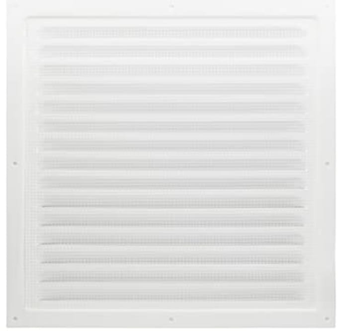 Ventilatierooster 12,5 x 12,5 cm - Wit Metalen Ventilatie