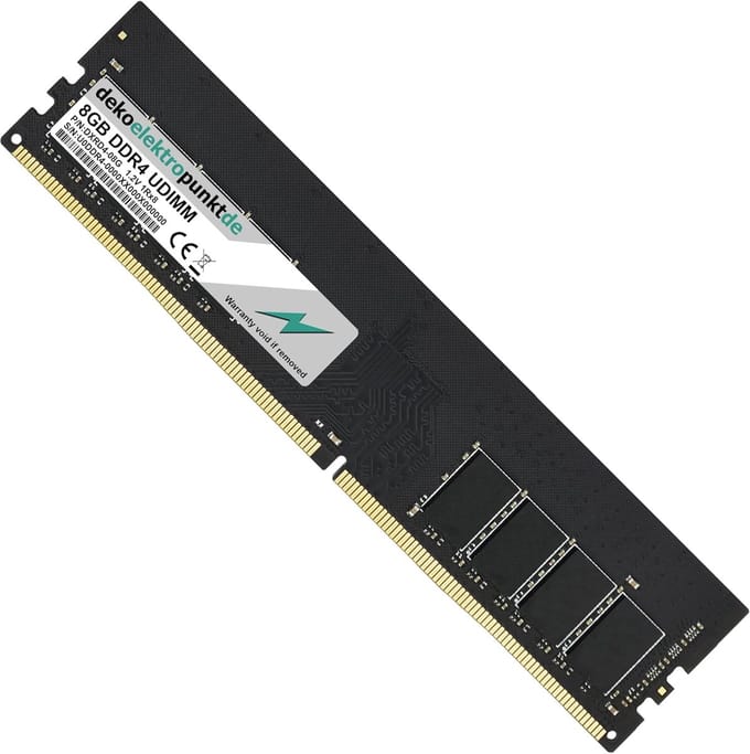 RAM Geheugen - Werkgeheugen Geheugenmodule - Computer Upgrade - Plug & Play Installatie - 8 GB - Wit